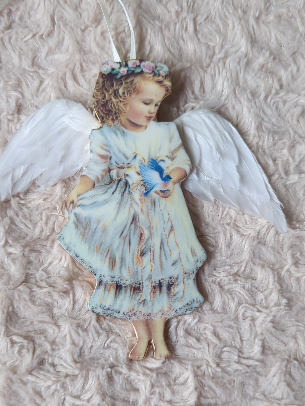 The Bradford Exchange Gentle Guardian White Angel Ornament